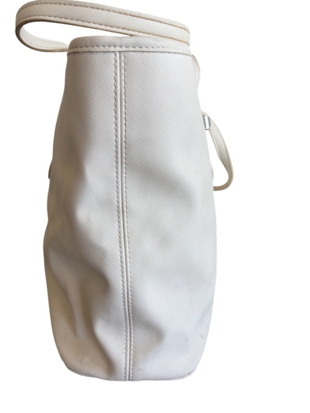 RESERVED SNOB ESSENTIALS Butterfly Tote Bag Cream Shoulder Handbag Cutout Purse - Picture 6 of 16